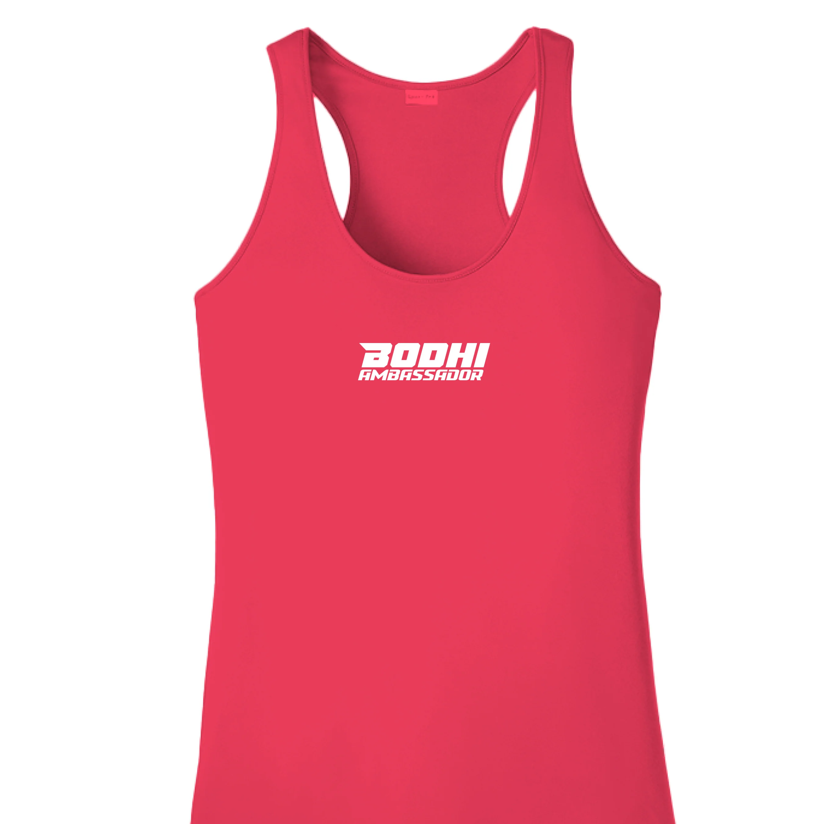 Ambassador Women's Performance Racerback Tank - White Logo - Image 13
