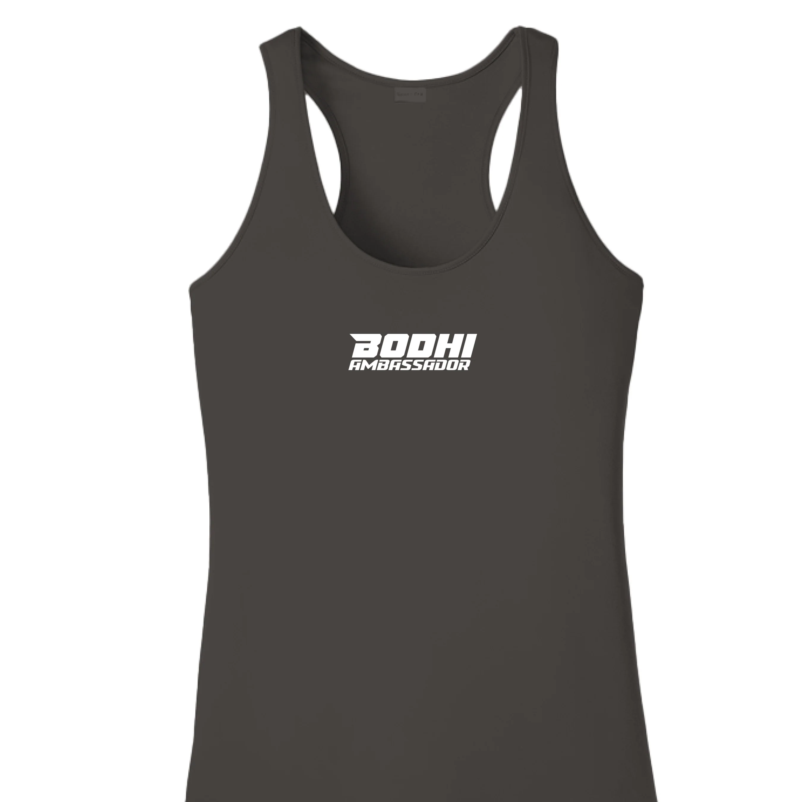 Ambassador Women's Performance Racerback Tank - White Logo - Image 7