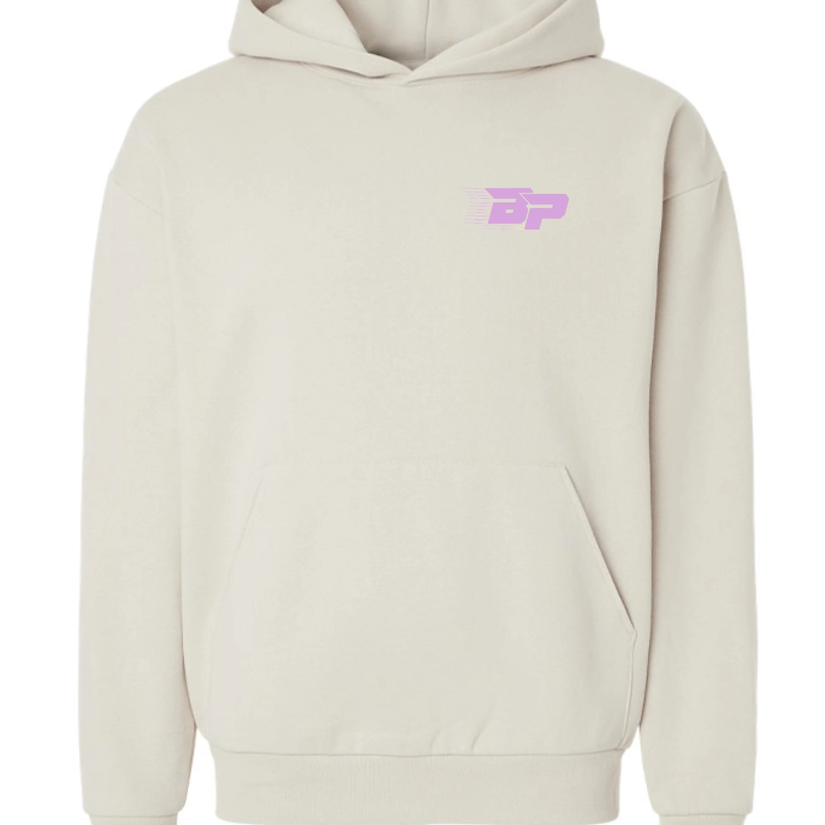 BP Heavyweight Hoodie - Pink Trailing BP - Image 4