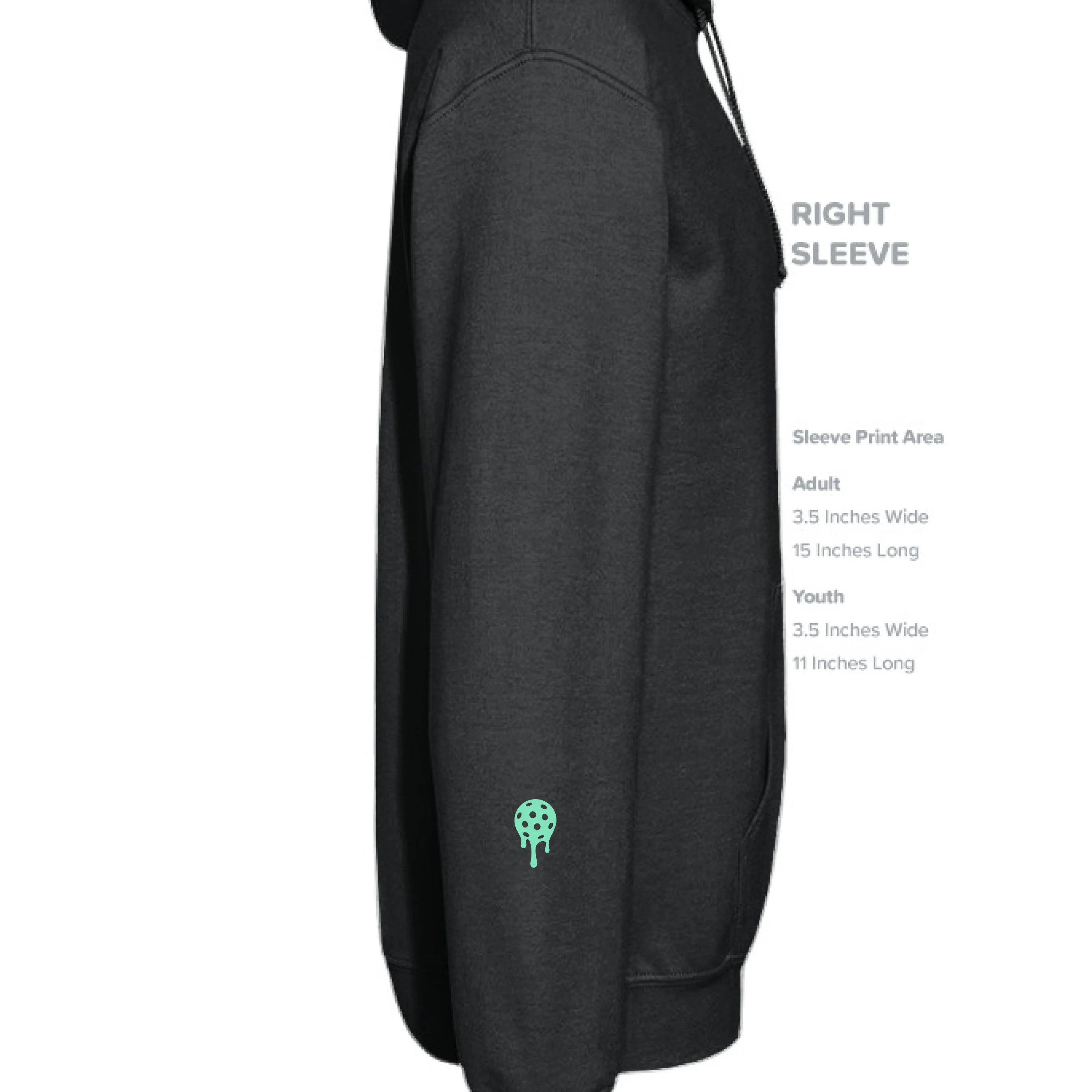 BP Heavyweight Hoodie - Teal Trailing BP - Image 3