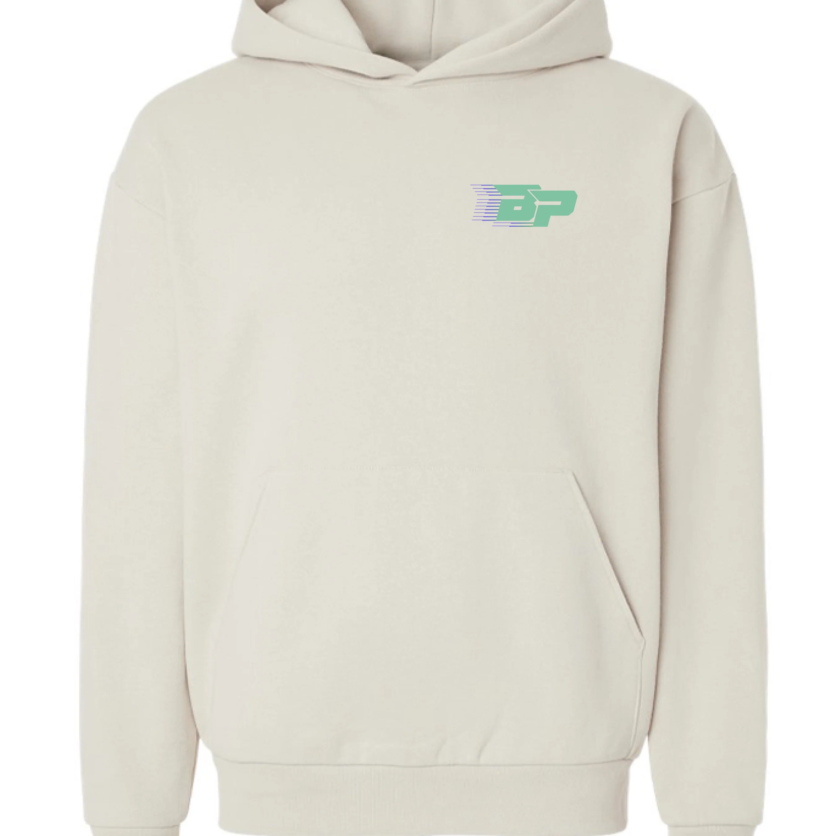 BP Heavyweight Hoodie - Teal Trailing BP - Image 7