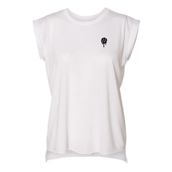 Bodhi Women’s Lifestyle Muscle Tee - PickleMelt Black - Image 3