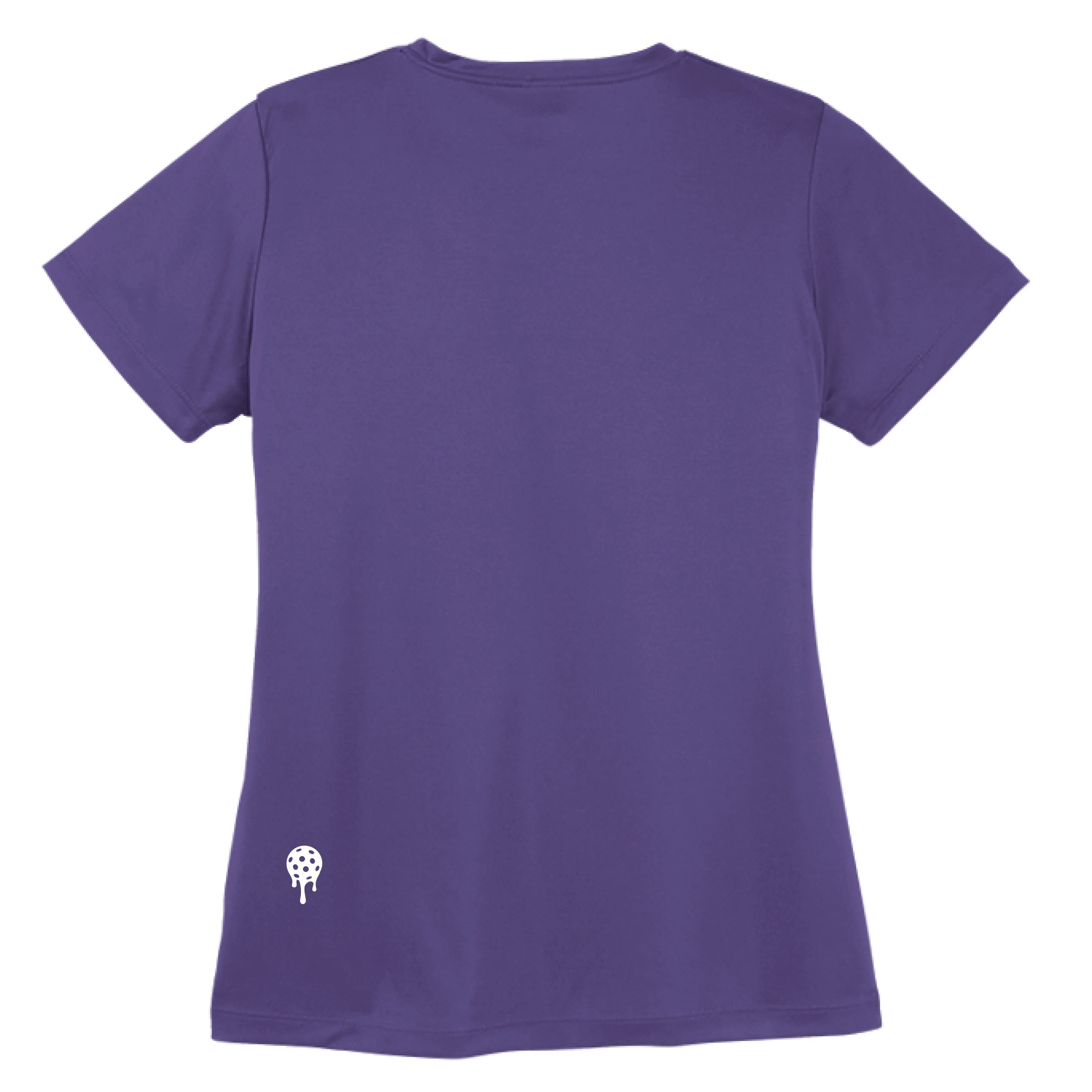 Women’s Performance Tee – Court Drip White Logo - Image 11