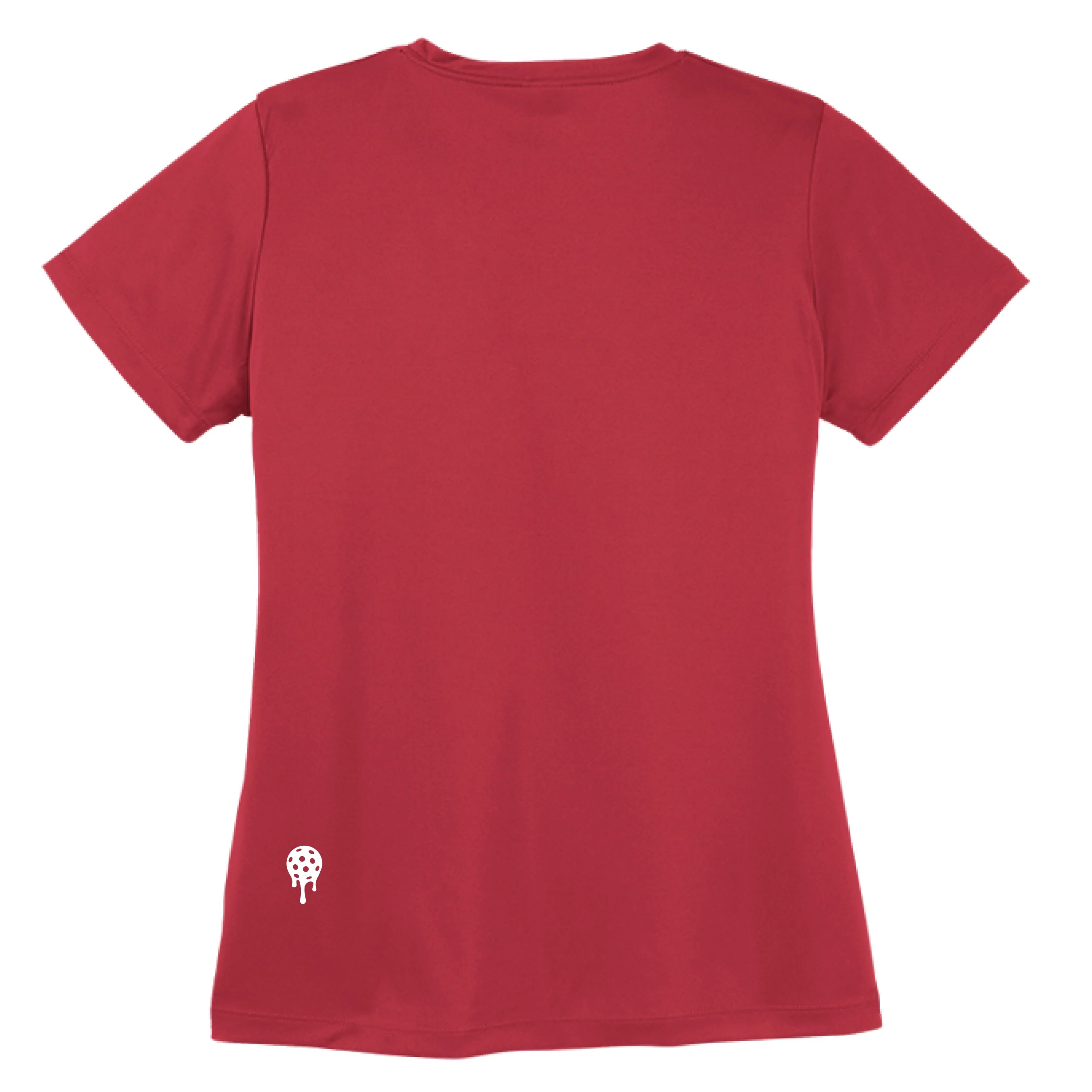 Women’s Performance Tee – Court Drip White Logo - Image 5