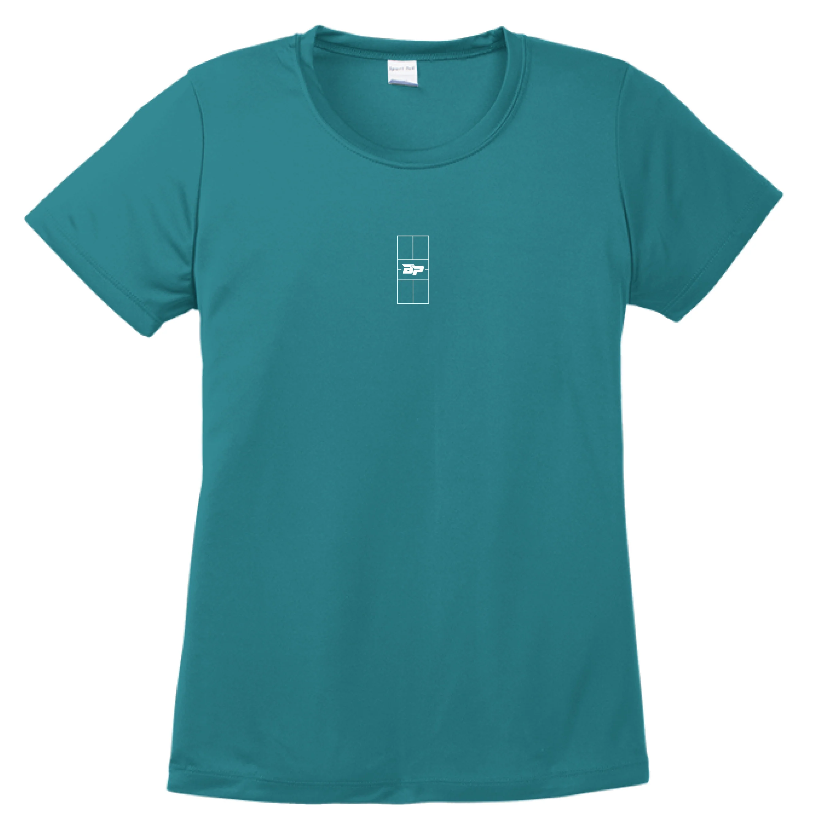 Women’s Performance Tee – Court Drip White Logo - Image 7