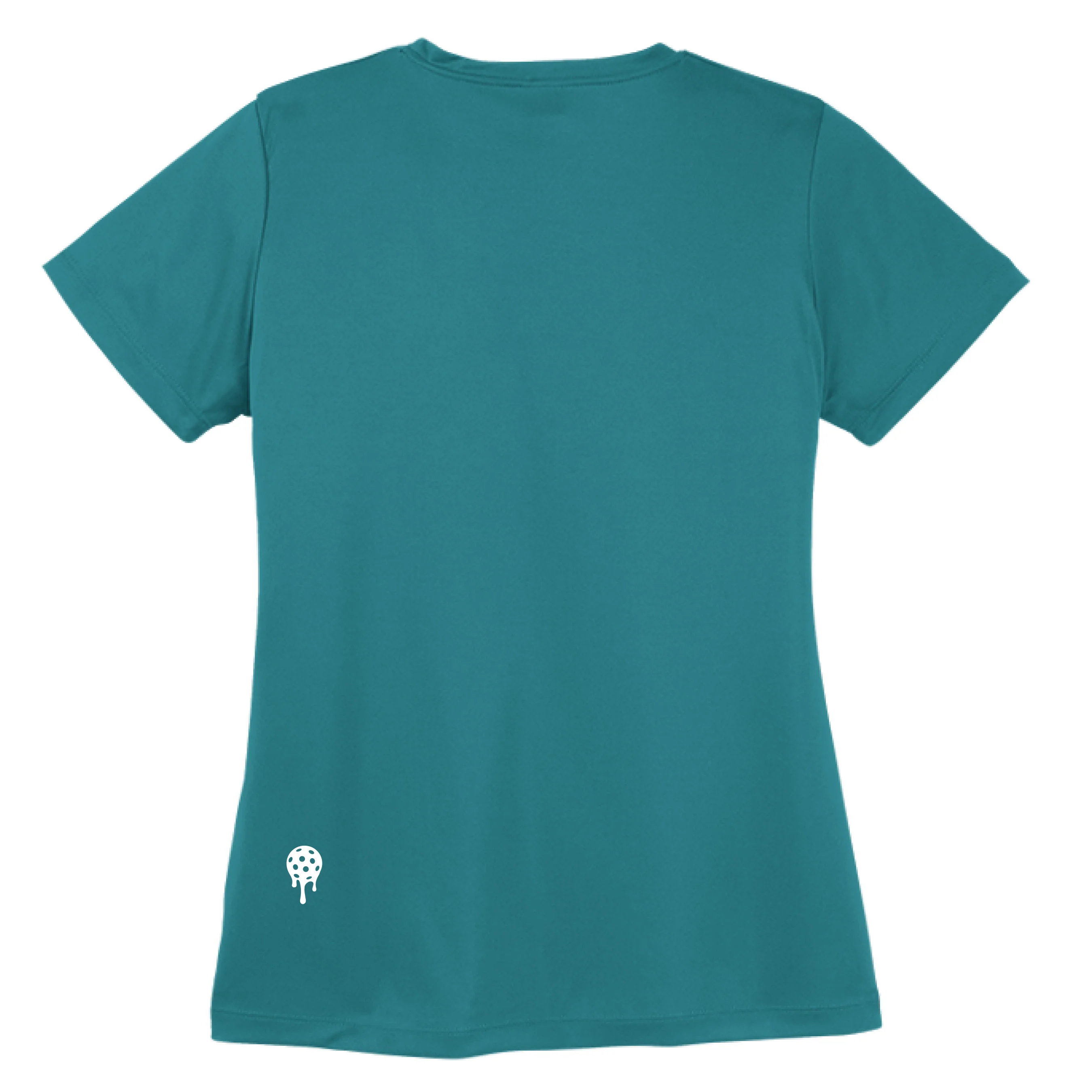 Women’s Performance Tee – Court Drip White Logo - Image 8