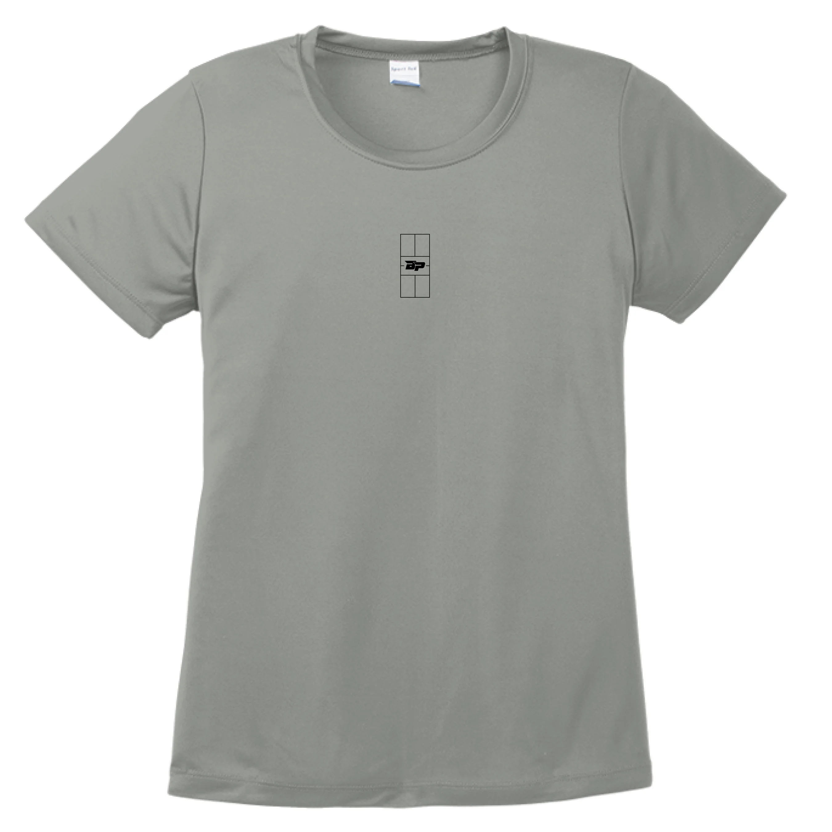 Women's Performance Tee - Court Drip Black Logo - Image 13