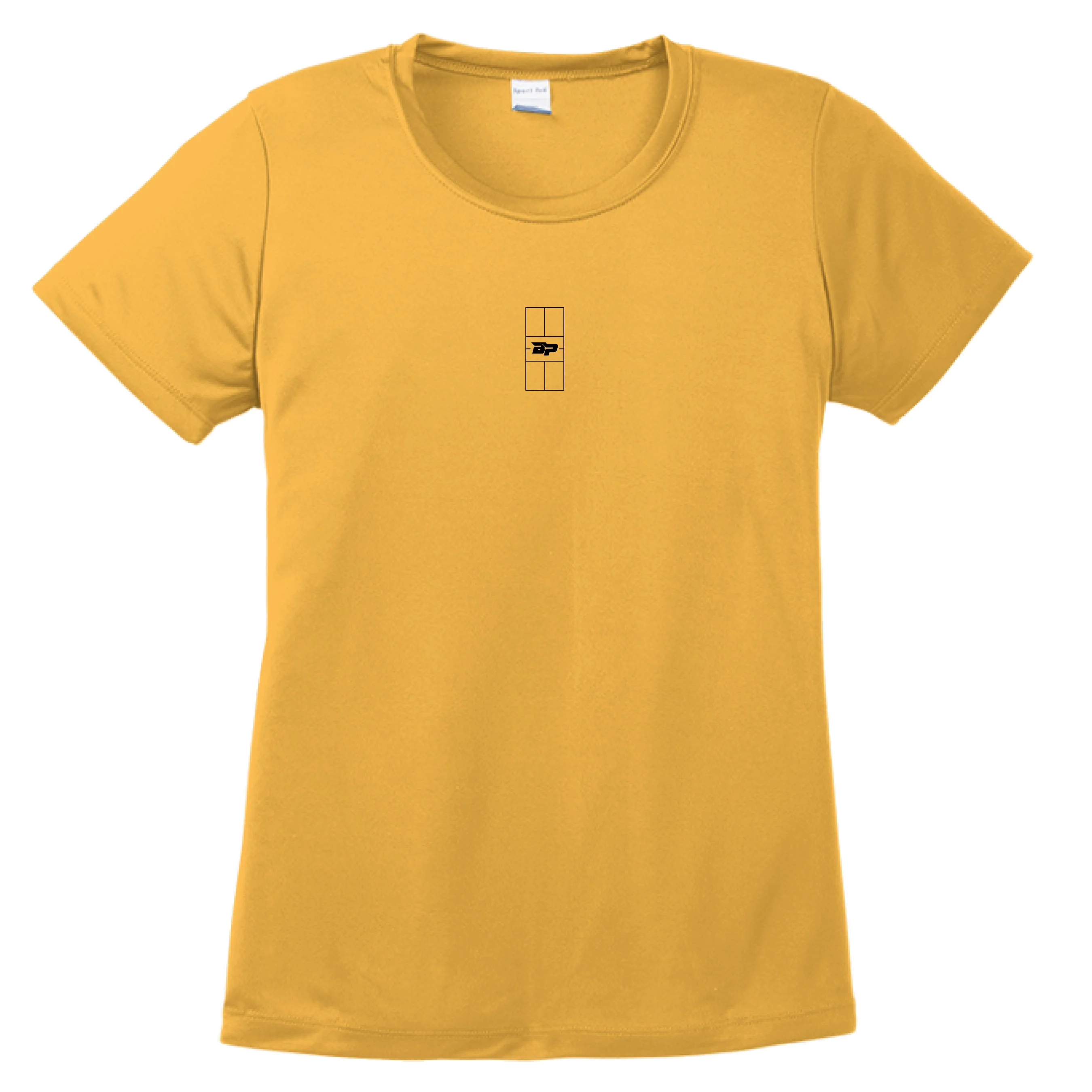 Women's Performance Tee - Court Drip Black Logo - Image 16