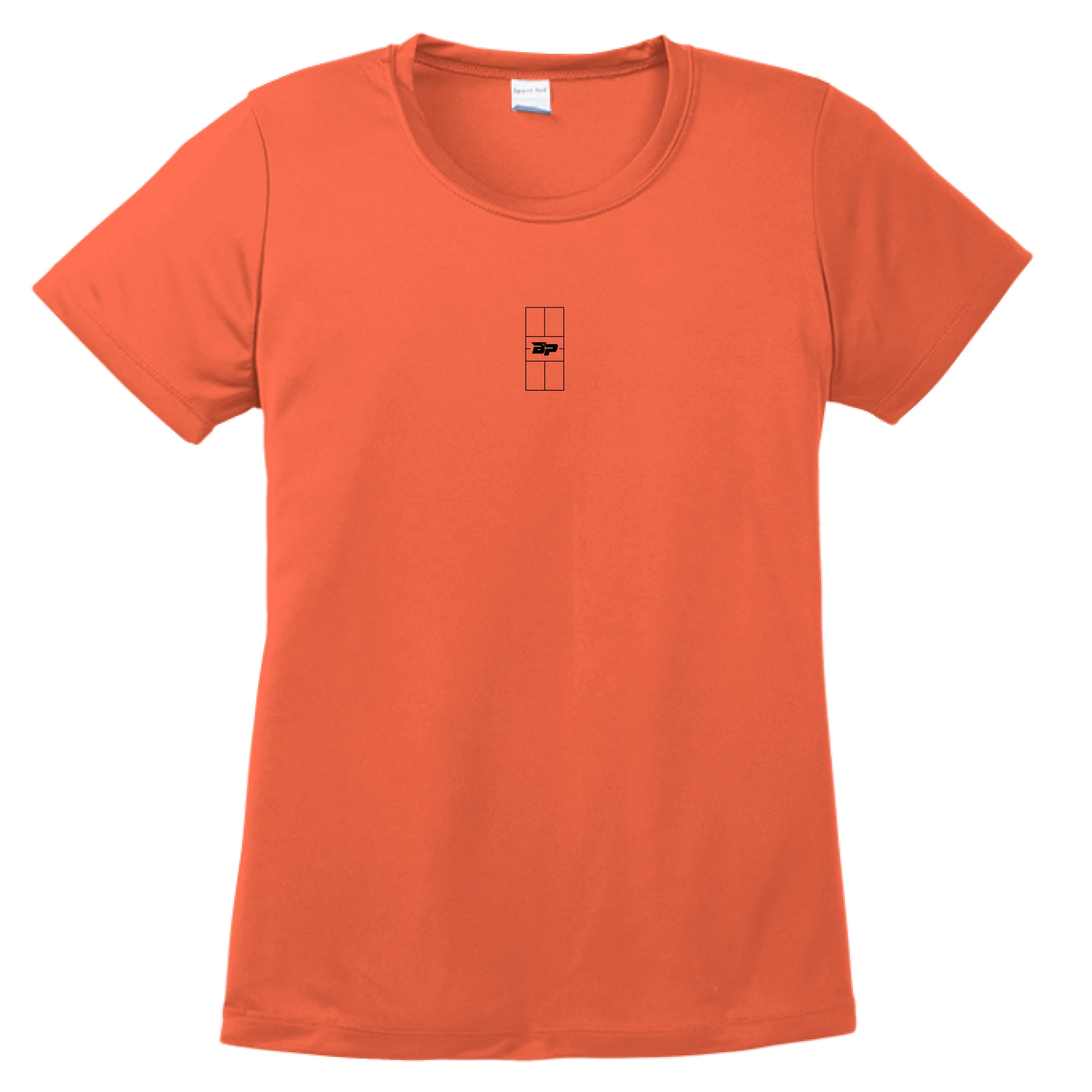 Women's Performance Tee - Court Drip Black Logo - Image 25